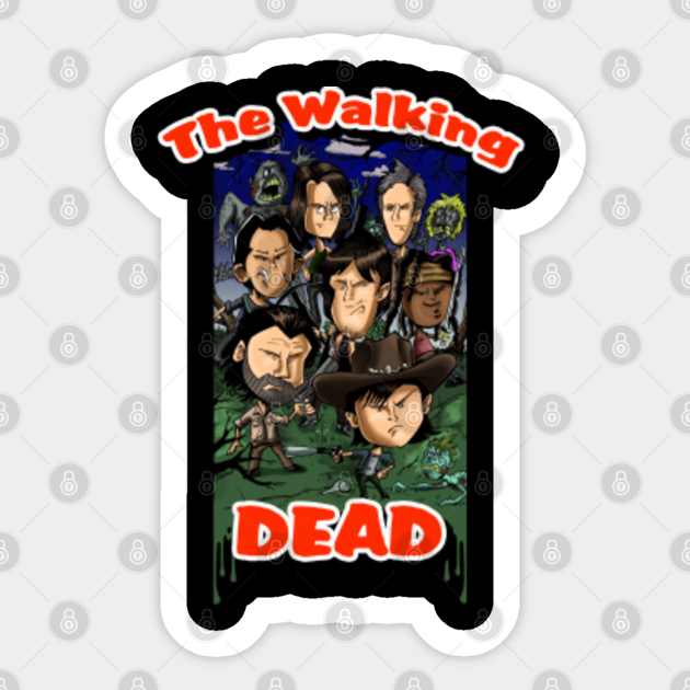 The Walking Dead Zombie Sticker TeePublic
